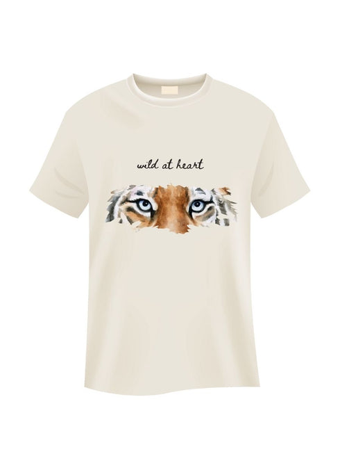 Cotton t-shirt Tiger print (Confidence)